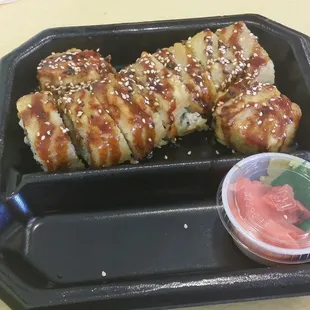 Deep fried California rolls