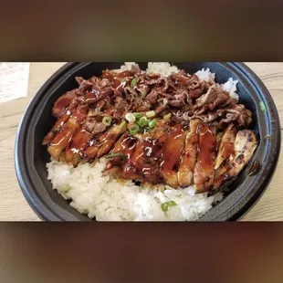 a plate of food on a table