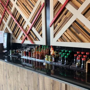Bar sauce area