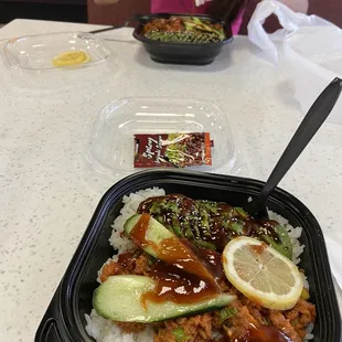 Spicy Tuna Bowl. about $10