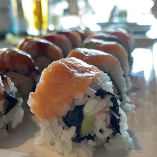 Dallas Star Roll and Rainbow Roll