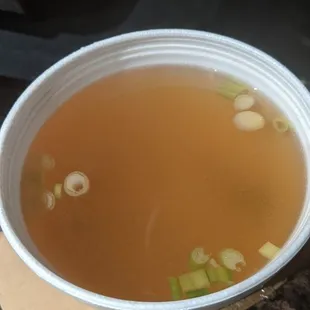Piping hot miso soup!!