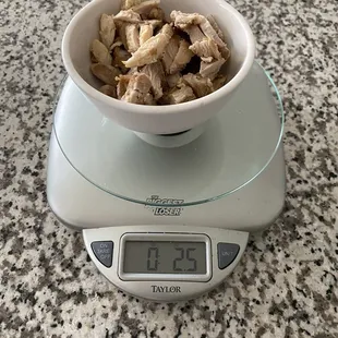 Weight of chicken