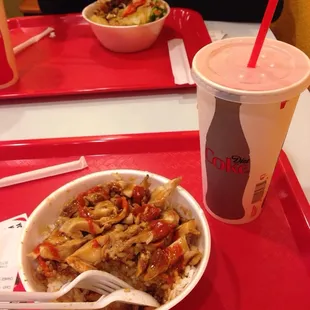 Combo meal#1 ck bowl and mall drink