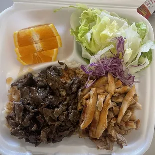 Chicken and Beef Plate