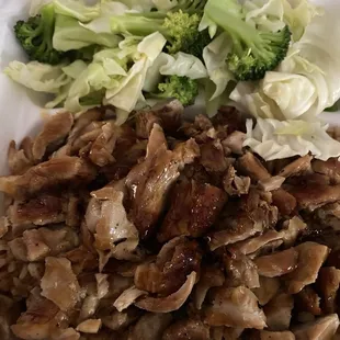 Chicken teriyaki and veggies