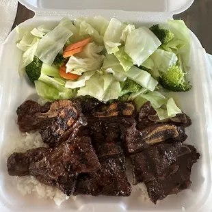 Beef Rib Plate with Veggie&apos;s