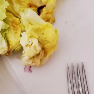 Rotten lettuce. Do you food preparers look at what they are 1) prepping and 2) actually giving to customers?