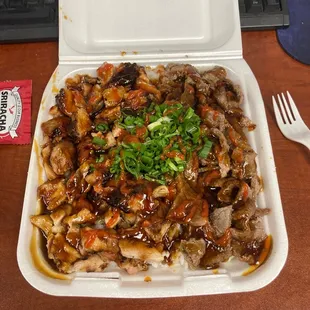 Large Chicken and Beef Bowl