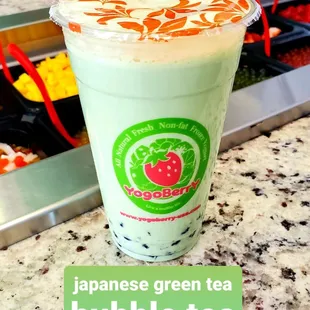 japanese green tea bubble tea