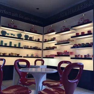 the interior of a restaurant