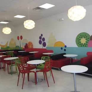 the interior of a restaurant