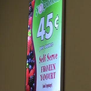 a sign for the store