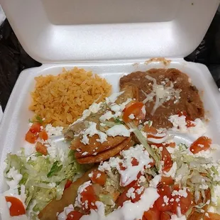 Potato tacos plate