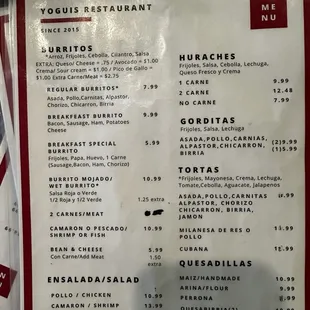Menus