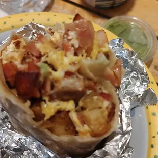 Breakfast burrito, omg so goooood