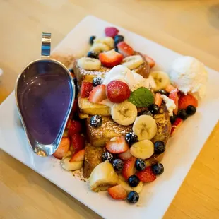 Ube French Toast (@miguelmoralesphotography on Instagram)