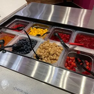 Fresh toppings and bubble balls