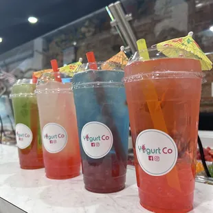 Bubble tea assorted flavors