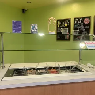 A selection of toppings.