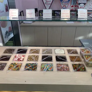 Pristine topping selection