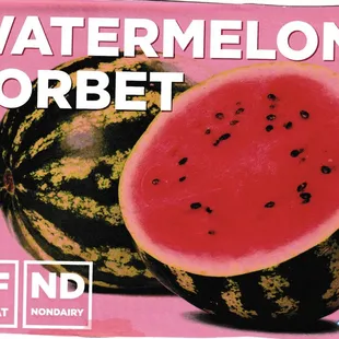 a watermelon sorbet