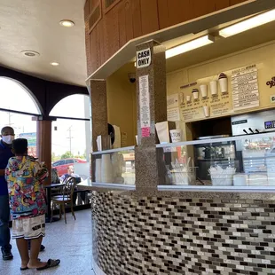 Nephew and bro wanted yogurt mill before they hit the road!