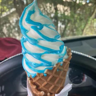 Blue raspberry Ice cream
