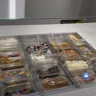 a variety of desserts