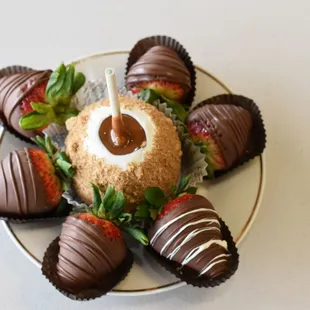 Caramel Apple + Chocolate Covered Strawberries