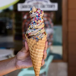 Froyo with waffle cone