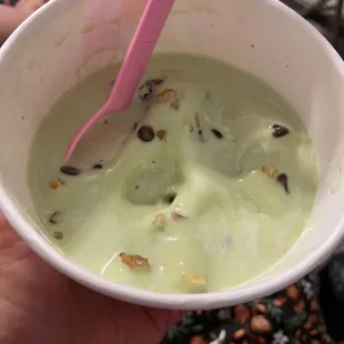 You could drink this with a straw. Fix your freezer temps!!!