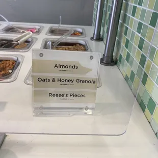 The oats and honey granola contains large chunks of Cashew nuts. Beware - nut allergies are no joke.