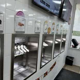 Delicious frozen yogurt flavors.....