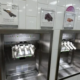 Inside getting toppings....