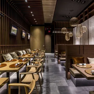 the interior of the restaurant