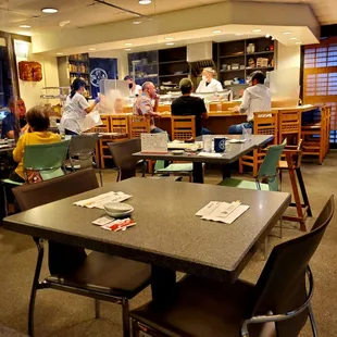 Inside the restaurant............