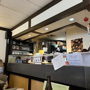 a view of the counter