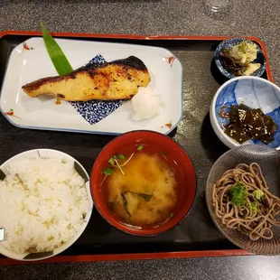 Misoyaki butterfish meal