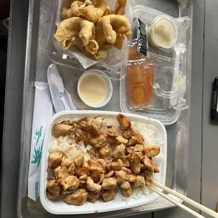 6 Crab Rangoon Hibachi Chicken