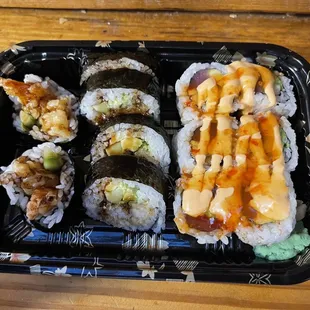 Hawaiian and Shrimp Tempura rolls