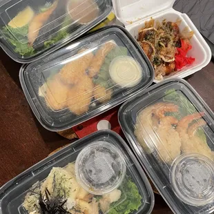 Takoyaki Shrimp Tempura Agedashi Tofu Crab Cream Croquettes Gindara Miso