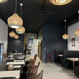 the interior of a restaurant