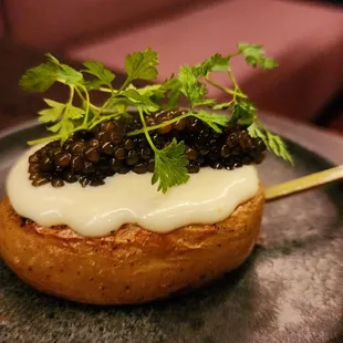 Caviar potato