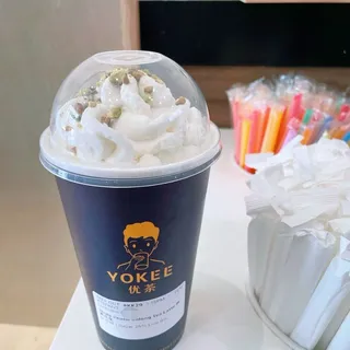 White Peach Oolong Tea Latte