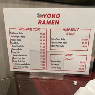 Menu 9/10