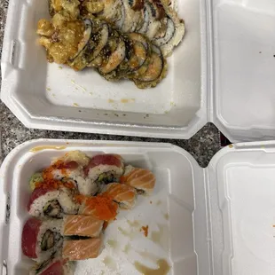 Sushi mushed and falling apart
