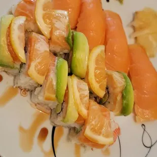 sushi, sashimi, sushi and sashimi, food
