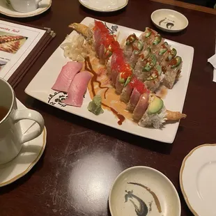 sashimi, sushi and sashimi, food, sushi