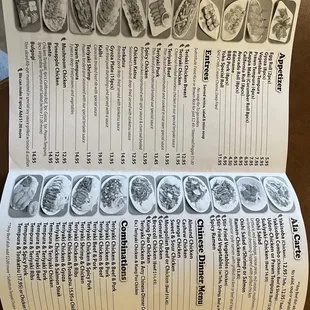 Open part of menu